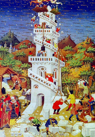 La tour de Babel dans les Heures du Duc de Bedford - par le Maître de Bedford